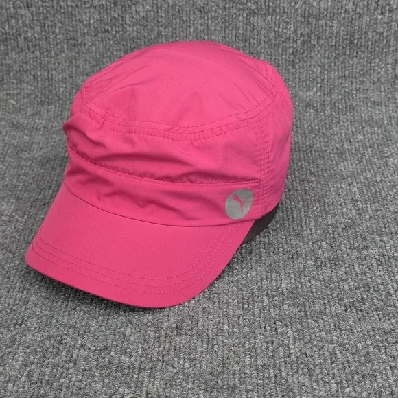 Puma Hat Cap Strap Back Pink Army Cadet Lightweight Run Hike Gym Outdoor Womens - Picture 2 of 12